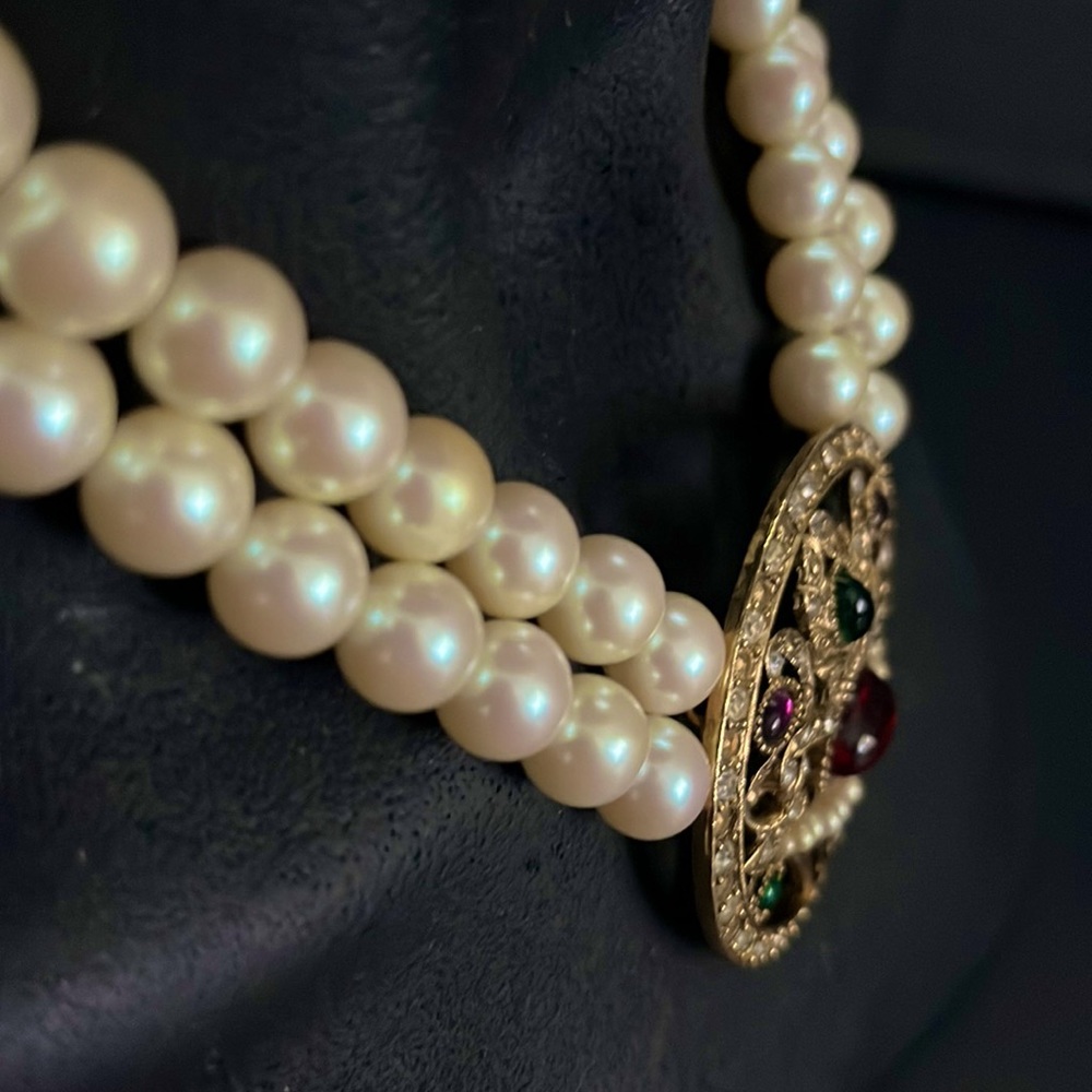 Vintage Richelieu Art Deco Revival Necklace & Ear… - image 8